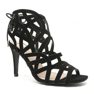 NWOB Qupid Black Strappy Heels